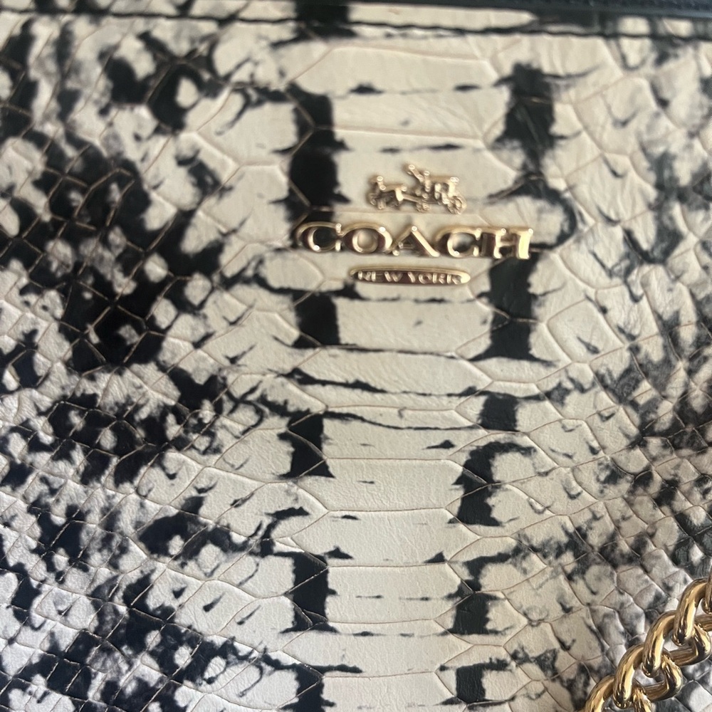 Never Used Coach Nolita Wristlet. Snake Embroidered Leather - Picture 4 of 8